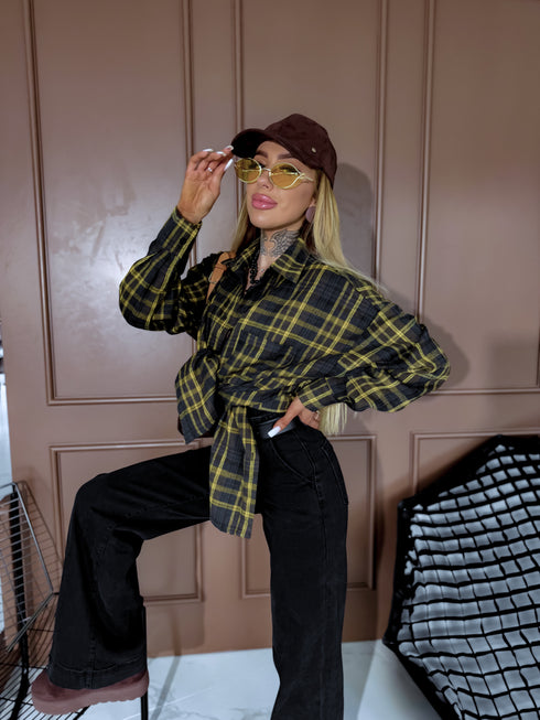 Striped blouse "CITY LIMITS H11813" - BLUE WITH YELLOW